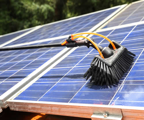 Solar Panel Gentle Pressure Washing